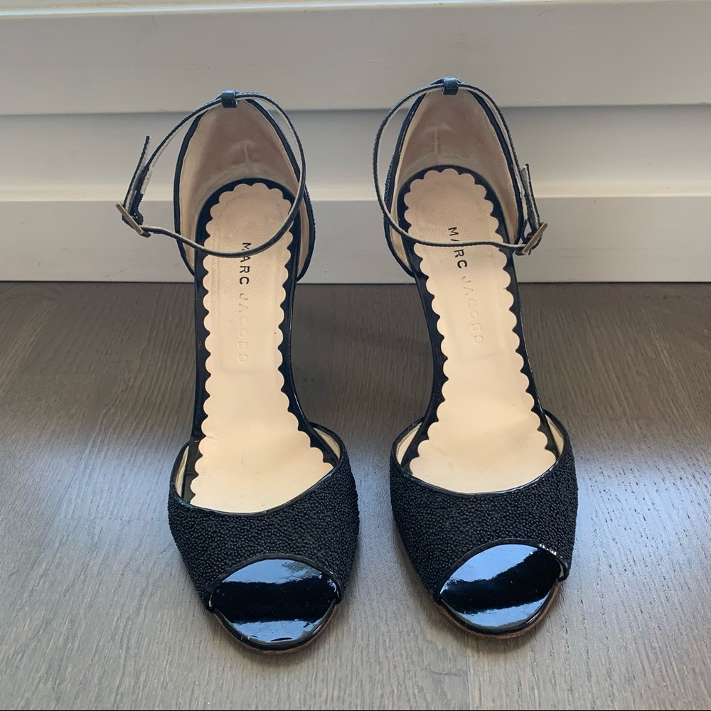 Marc Jacobs | classy Hollywood vintage black party heels pumps sandals 37
